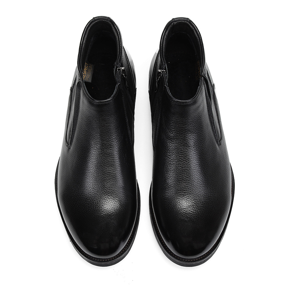 Черные ботинки из гладкой кожи RESPECT PREMIUM