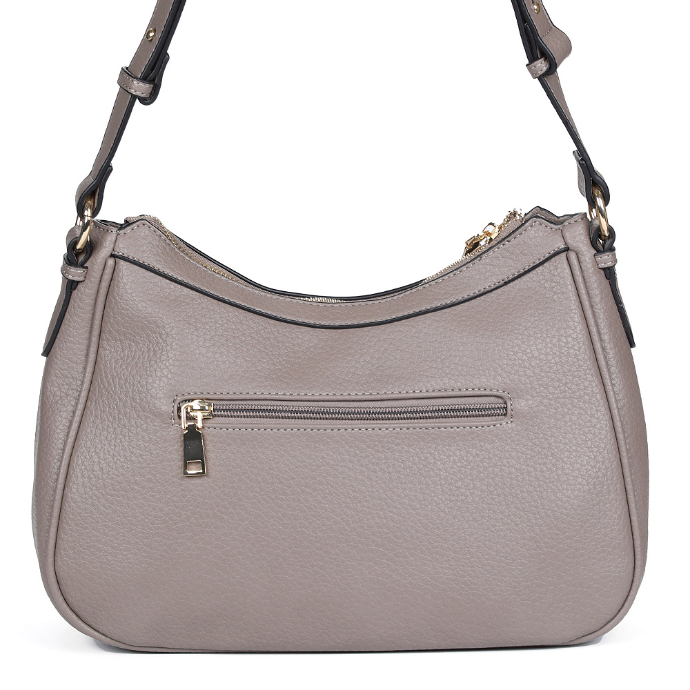 Светло-коричневая сумка-багет из экокожи Respect