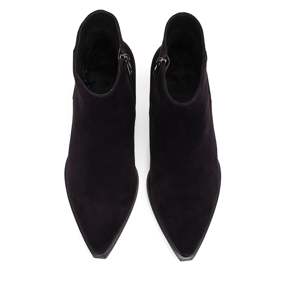 Фиолетовые ботильоны из натурального велюра RESPECT PREMIUM