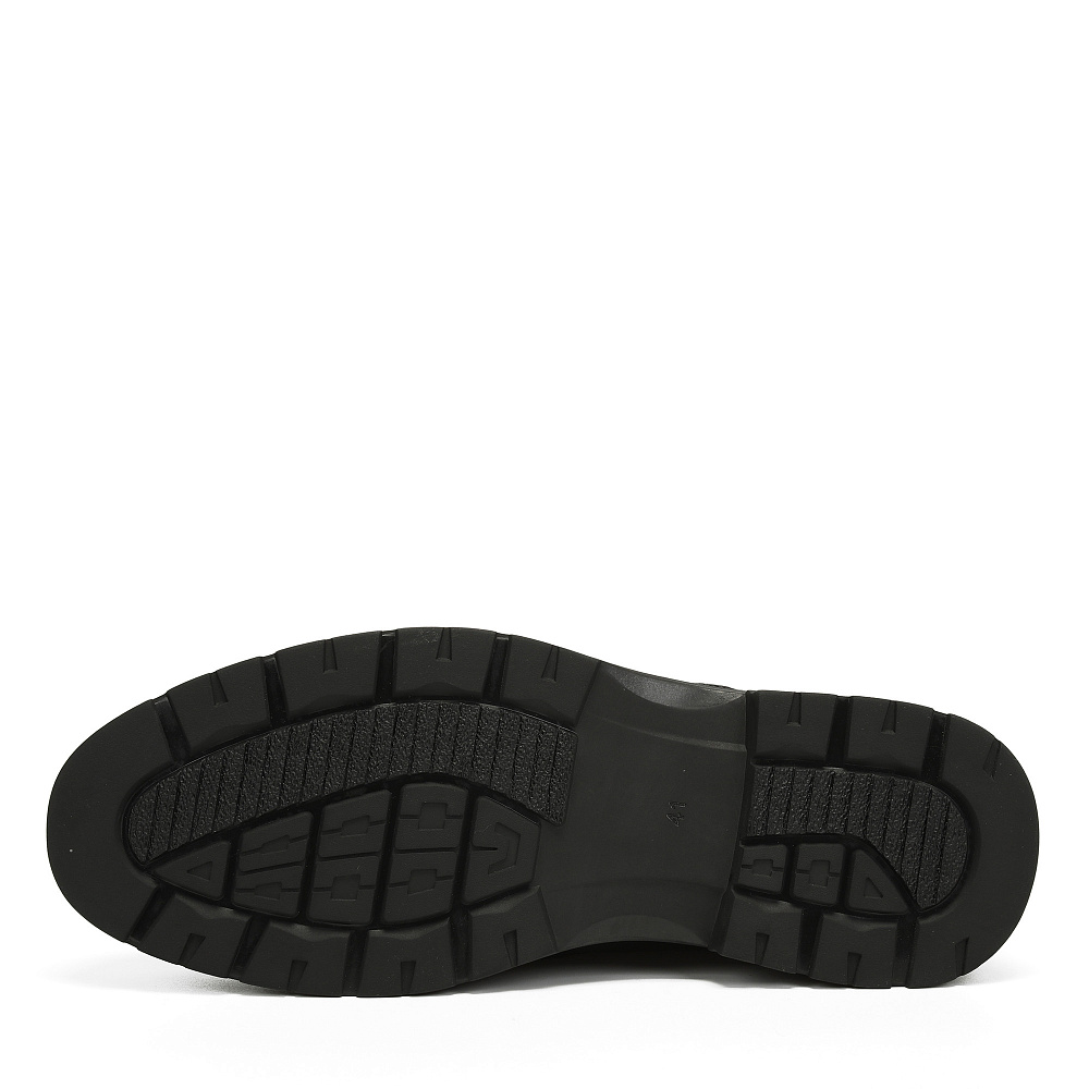 Черные зимние ботинки из гладкой кожи Respect