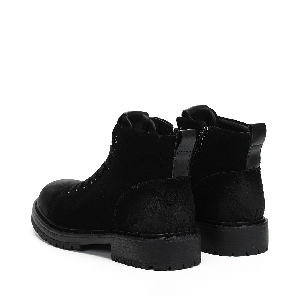 Черные зимние ботинки из бархатистого велюра RESPECT PREMIUM