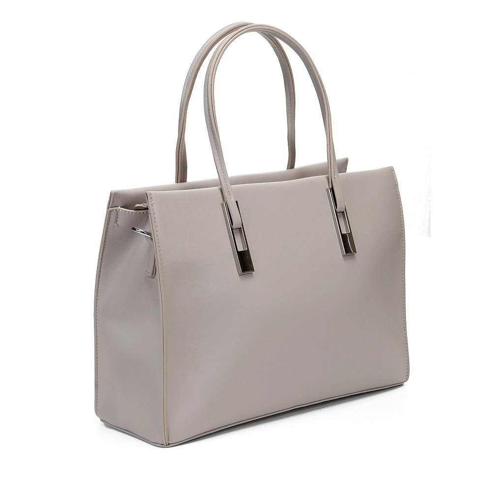 Бежевая сумка тоут из экокожи Respect