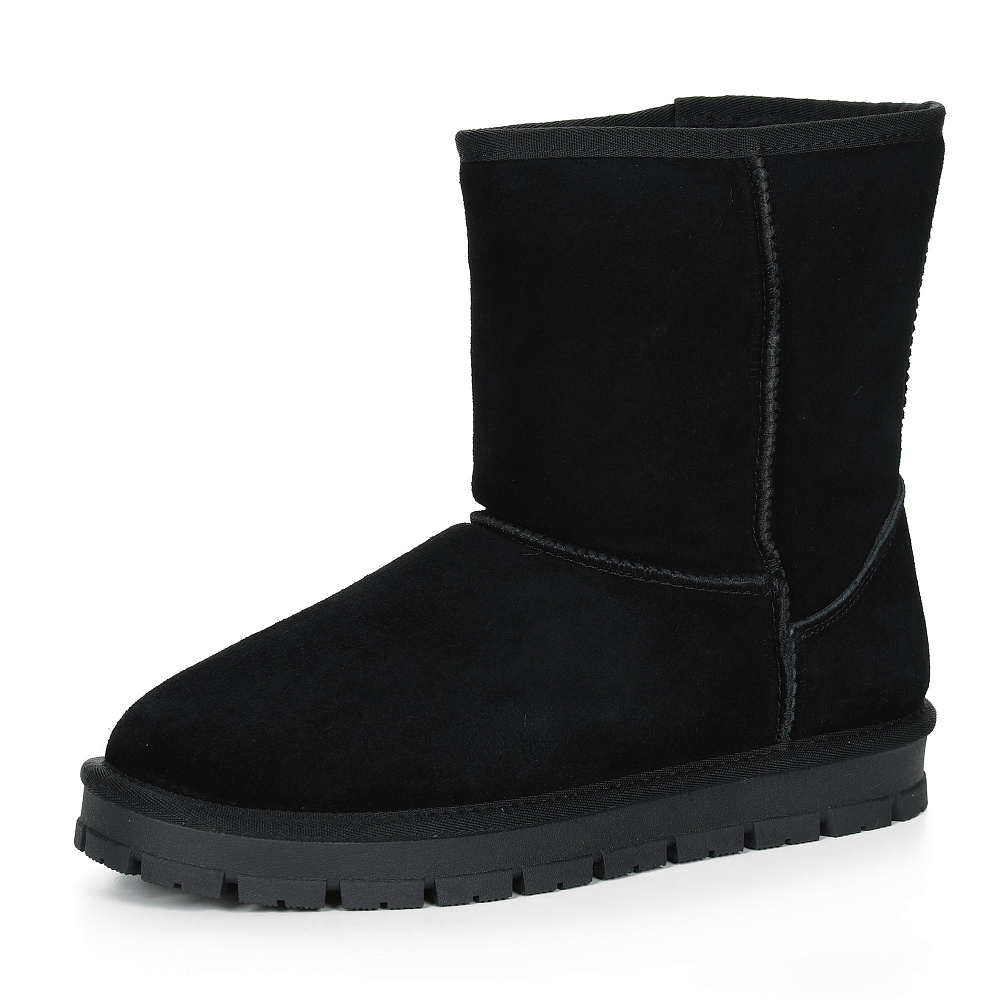 Черные угги из гидрофобного велюра Respect