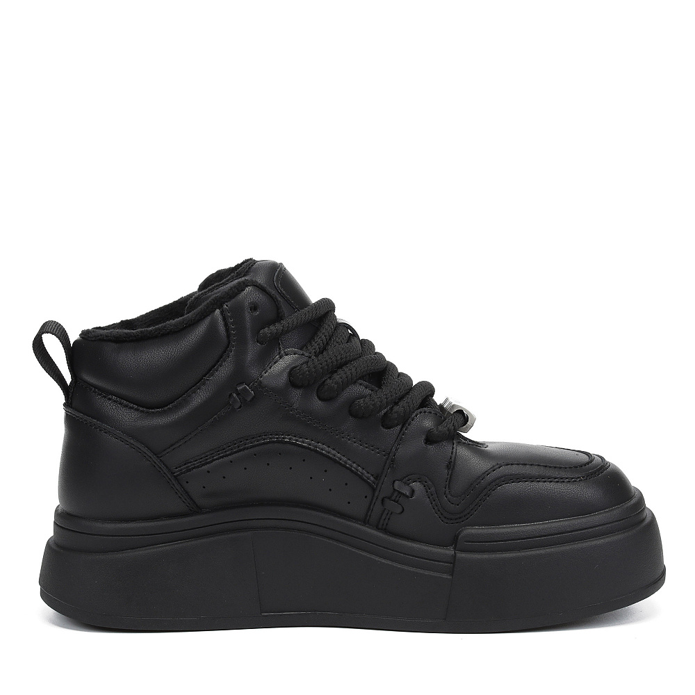 Черные высокие кеды из кожи RSP LAB