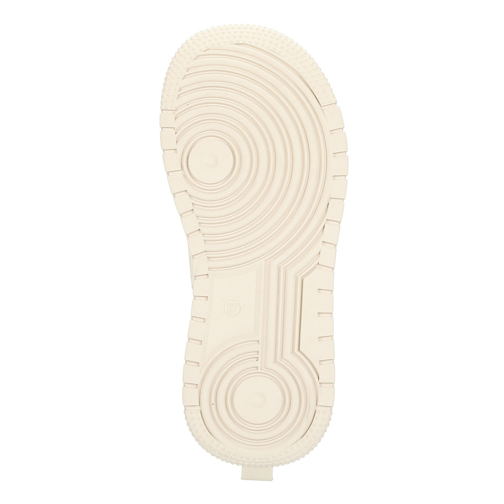 Бежевые утепленные кеды из кожи RSP LAB