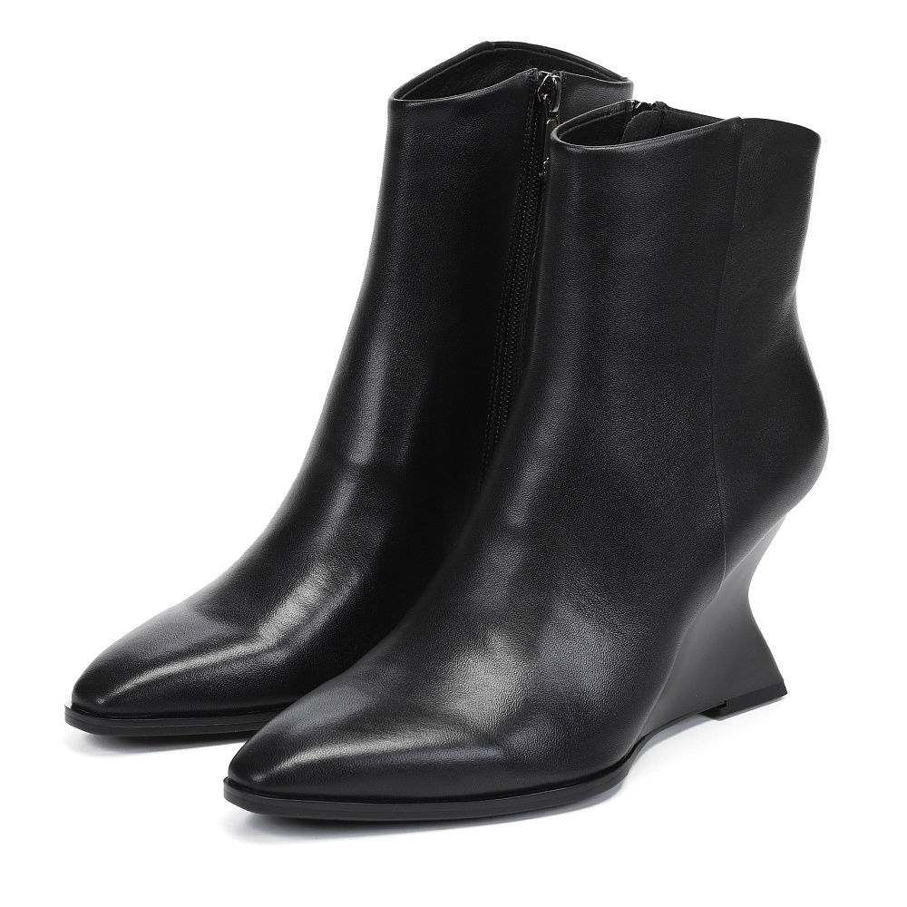 Черные ботильоны из кожи RESPECT PREMIUM