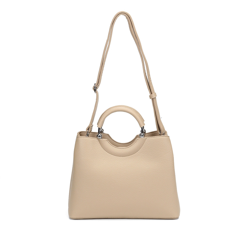 Бежевая сумка из экокожи Portofiano