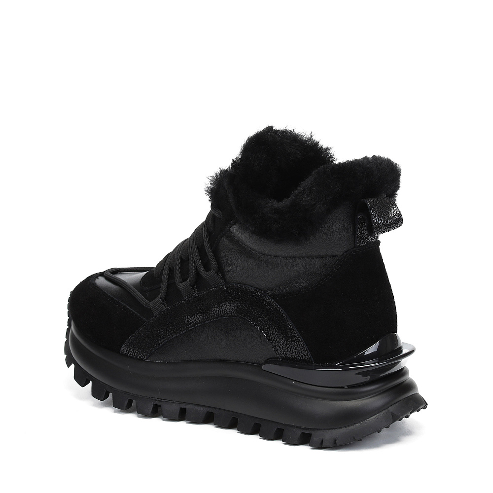 Черные зимние кроссовки из кожи RSP LAB