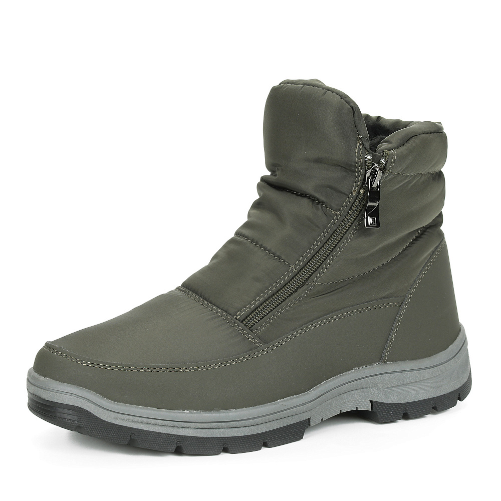 Утепленные дутики из текстиля цвета хаки Respect