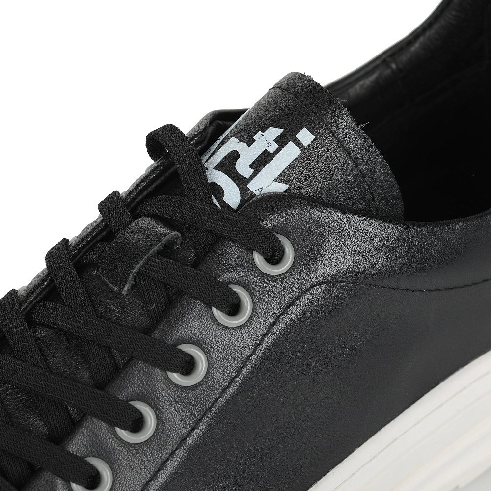 Черные кеды из кожи Respect