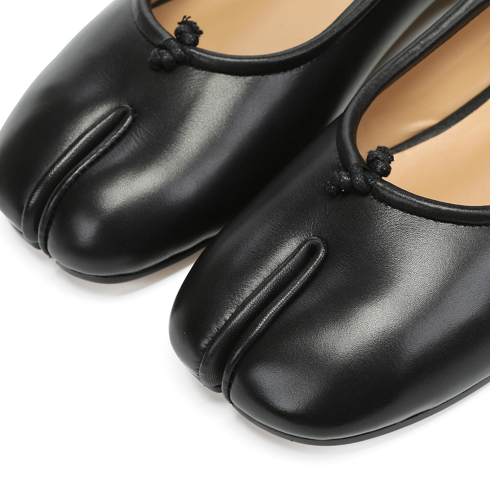 Черные балетки из гладкой кожи RESPECT PREMIUM