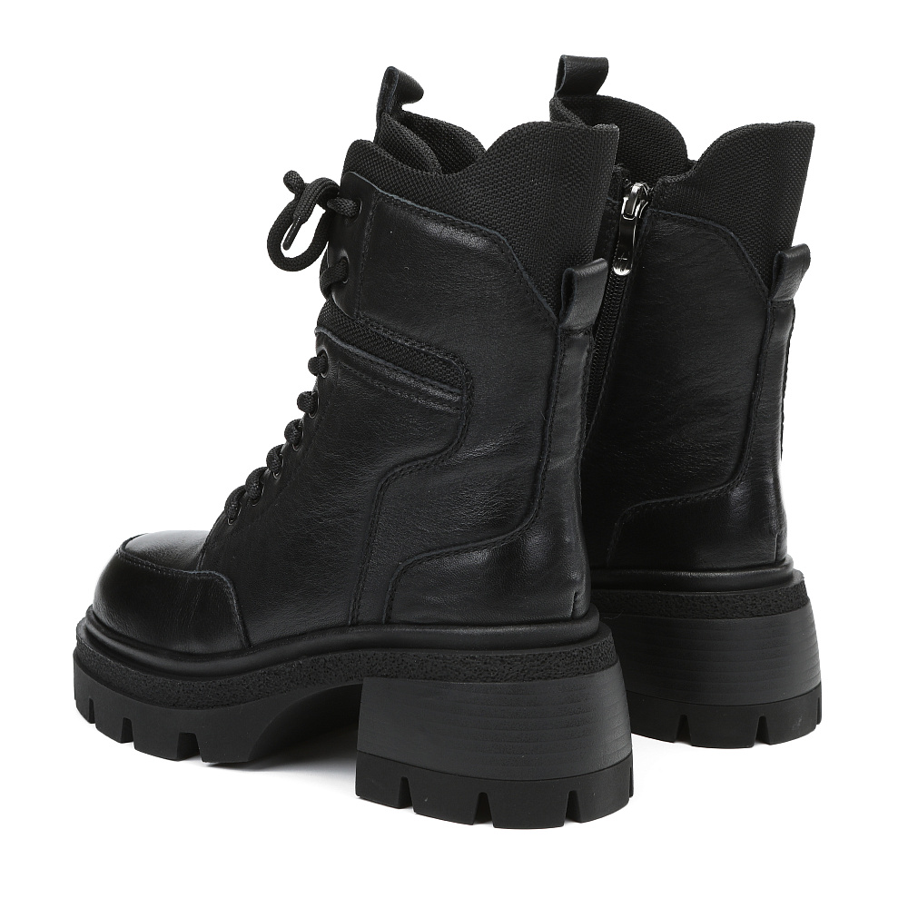 Черные зимние ботинки из композиционной кожи Respect