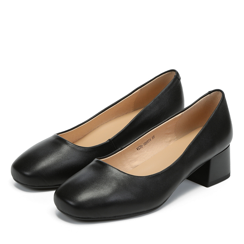 Черные туфли лодочки из гладкой кожи RESPECT PREMIUM