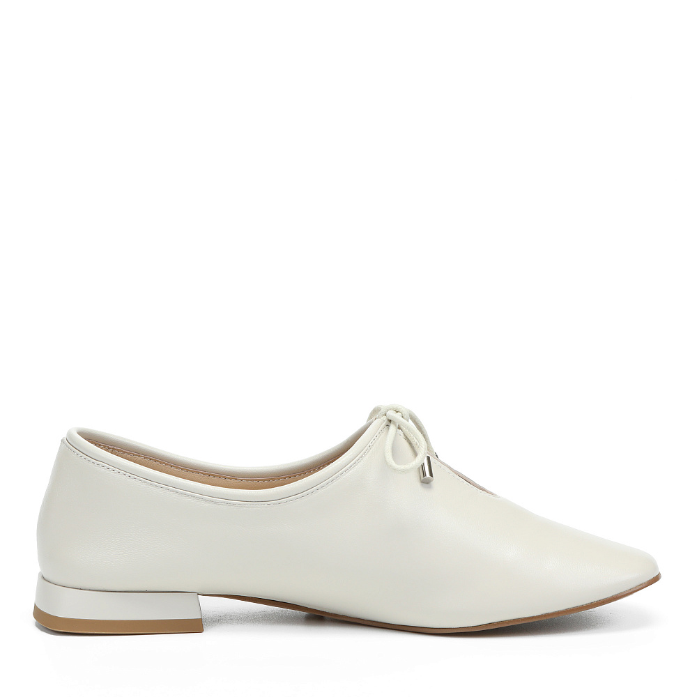 Туфли из гладкой кожи рисового цвета RESPECT PREMIUM