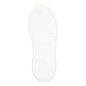 Белые кроссовки из кожи с перфорацией на подкладке из натуральной кожи утолщенной подошве