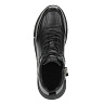 Черные кроссовки из гладкой кожи