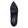 Туфли-лодочки из велюра в чёрном цвете